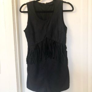Suede Romper